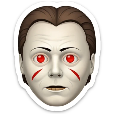 Micheal Myers’s heart eyes  sticker