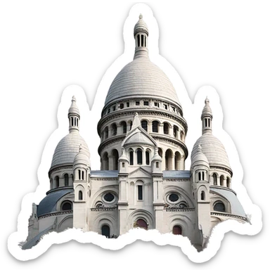 sacré coeur montmartre sticker