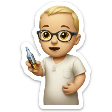 gloria has a baby vape sticker