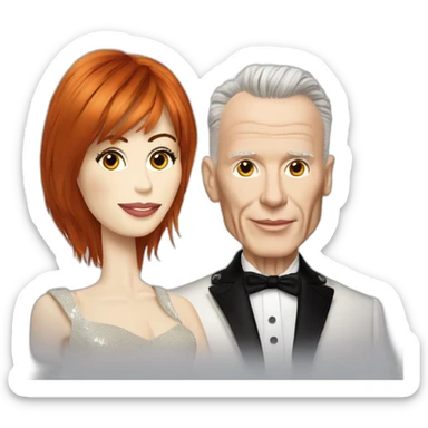 Mylène Farmer et Jean-Paul Gaultier  sticker