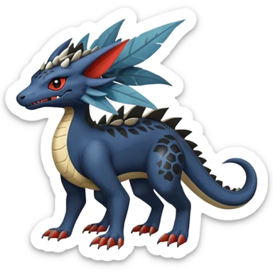  exotic Fakémon-Pokémon-Nargacuga-Vernid-creature sticker