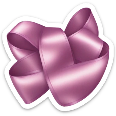 Aesthetic satin ribbon  sticker