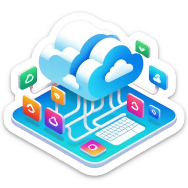 cloud computing architecture sticker