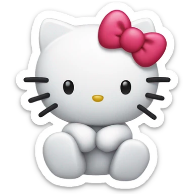 hello kitty heart sticker