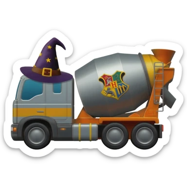 Harry Potter concrete mixer sticker
