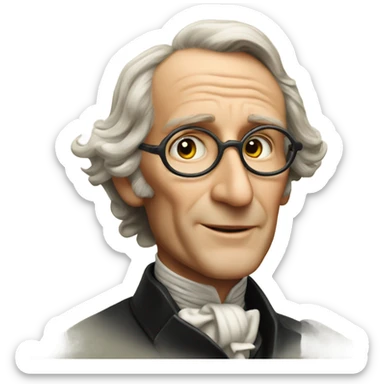 storyteller Hans Christian Andersen sticker