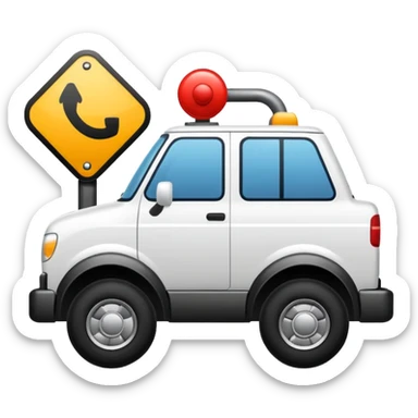 towing zone icon sticker