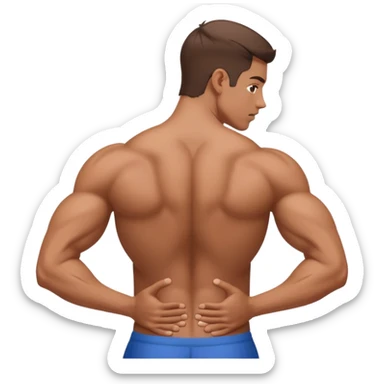 Tensión muscular en la espalda  sticker