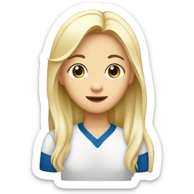 1 Filipino boy 1 Filipino girl and one white blond girl  sticker