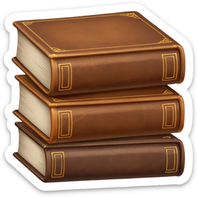 BOOKS BROWN sticker