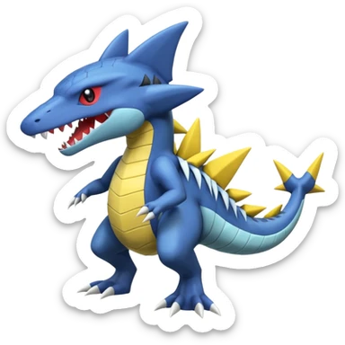 Zeraora-Sharpedo-Garchomp-Ampharos-Rhypherior-Sceptile-fusion sticker