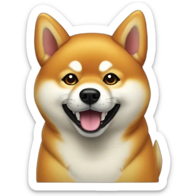 Shiba déguisement Halloween sticker