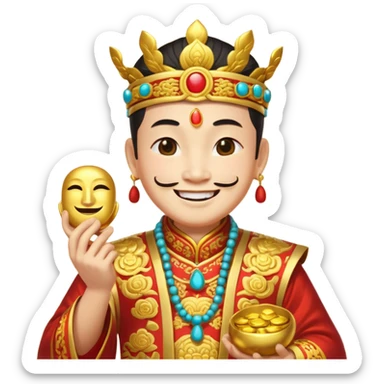 Chinese God of Wealth sticker