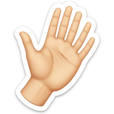 back of hand sticker