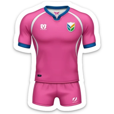 Rugby Fashion sport suit pink without man sticker