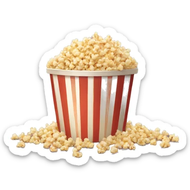 Pot of popcorn sticker