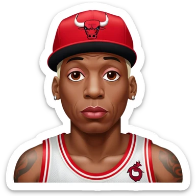 Dennis Rodman Chicago bulls sticker