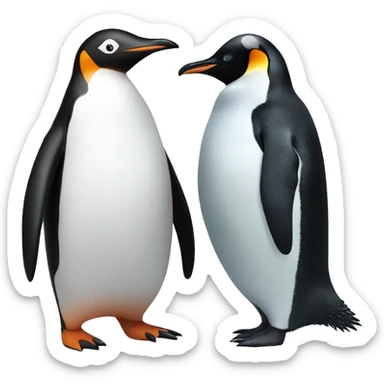 penguin and penguin sticker