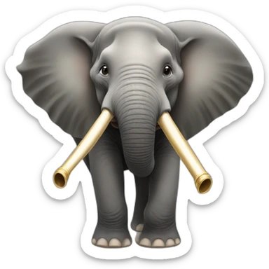Asian Elephant Trumpeting sticker