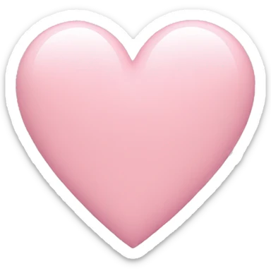 Light pink heart sticker