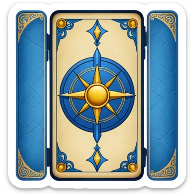 tarot cards back side sticker