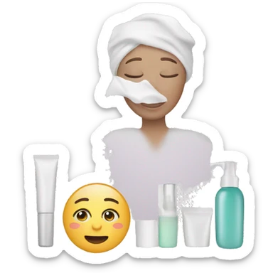 Skincare sticker