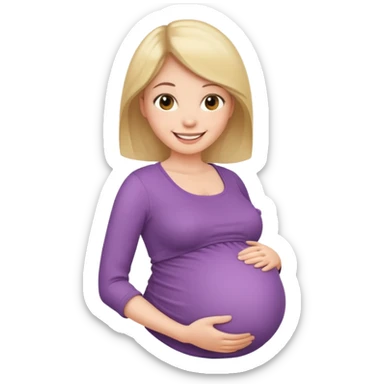 Una mamá embarazada sticker