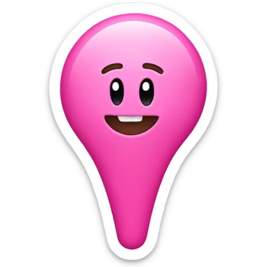 pink exclamation point sticker