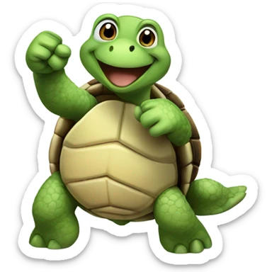 Turtle thumbs up sticker