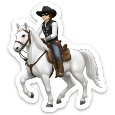 the lone ranger riding white horse sticker