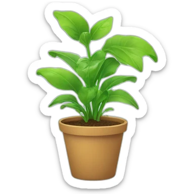 watering plants sticker