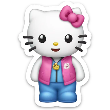 hello kitty  sticker