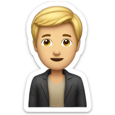 Submissive man sticker