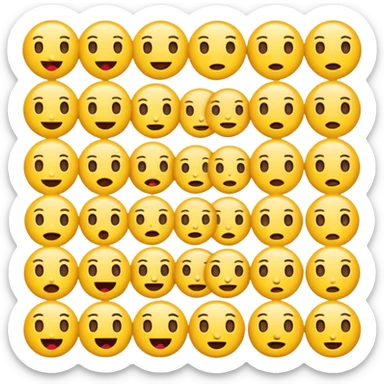All the dumb like emoji's combined  sticker
