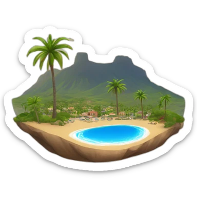 tenerife island sticker