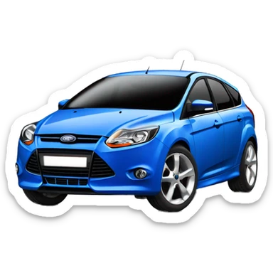 Ford focus mk2 2011 vision blue sticker