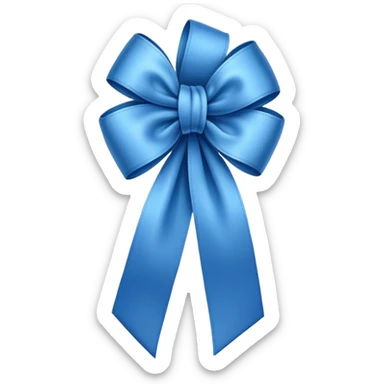 Blue ribbon  sticker