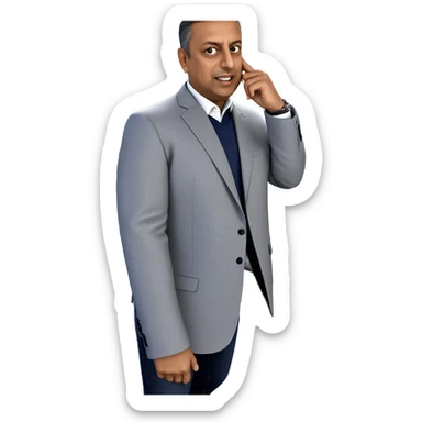 male portrait with car backdrop sticker