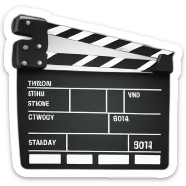 film clapper sticker