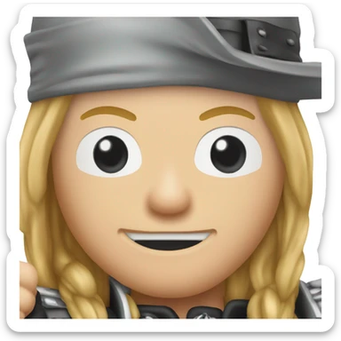 axl rose thumbs up sticker