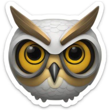 buho futurista sticker