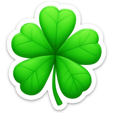 four leaf clover sticker