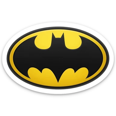 Batman logo sticker