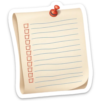 never-ending twisting to-do list paper packed with small checkboxes curling dramatically sticker