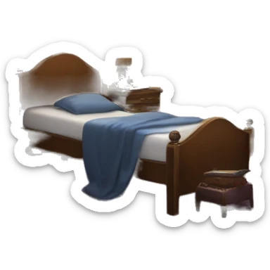 Very detailed view of Enid and Wednesday’s room at Nevermore Academy  sticker