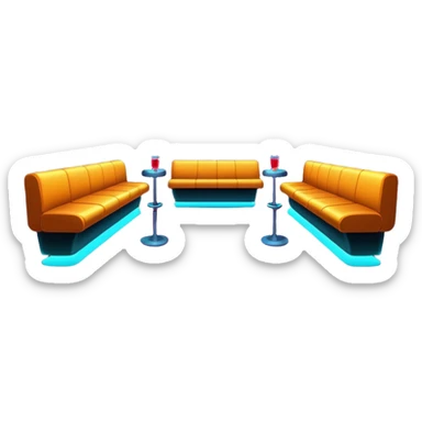 nightclub wtihout people sticker