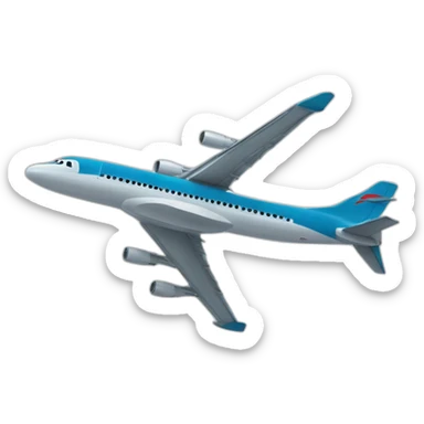 Avion vers tours jumelles sticker