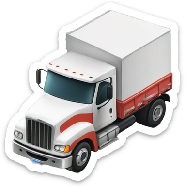 Semi-Truck for delivering pallets of Pizza sticker