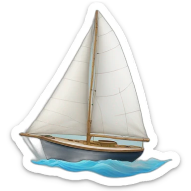 Sail boat sticker