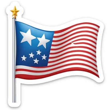 bandeiras dos estados unidos sticker